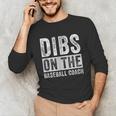 Dibs On The Baseball Coach Wife Girlfriend Unisex Long Sleeve T-Shirt Dibs On The Baseball Coach Wife Girlfriend Unisex Long Sleeve T-Shirt