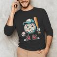 Donut Baseball Hat Ball Bat Cute Sport Toddler Boys Kids Men Unisex Long Sleeve T-Shirt Donut Baseball Hat Ball Bat Cute Sport Toddler Boys Kids Men Unisex Long Sleeve T-Shirt