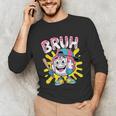 Drip Baseball Boy Youth Kid Ice Cream Dripping Baseball Bruh Unisex Long Sleeve T-Shirt Drip Baseball Boy Youth Kid Ice Cream Dripping Baseball Bruh Unisex Long Sleeve T-Shirt