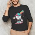 Drip Baseball For Boys Ice Cream Drip Youth Boys Sprinkles Unisex Long Sleeve T-Shirt