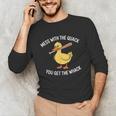 Duck And Baseball Bat Mess With The Quack You Get Whack Unisex Long Sleeve T-Shirt Duck And Baseball Bat Mess With The Quack You Get Whack Unisex Long Sleeve T-Shirt