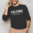 Falcons Baseball Inspired Unisex Long Sleeve T-Shirt Falcons Baseball Inspired Unisex Long Sleeve T-Shirt