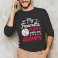 My Favorite Player Calls Me Grampy Baseball Grampy Unisex Long Sleeve T-Shirt My Favorite Player Calls Me Grampy Baseball Grampy Unisex Long Sleeve T-Shirt
