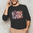 Game Day Baseball Leopard Coquette Bow Mama Mom Sister Unisex Long Sleeve T-Shirt Game Day Baseball Leopard Coquette Bow Mama Mom Sister Unisex Long Sleeve T-Shirt