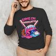 Game Kindergarten Baseball Ice Cream Drip On Back To School Unisex Long Sleeve T-Shirt