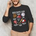 God Says I Am Baseball Player Catcher Pitcher Boys Men Unisex Long Sleeve T-Shirt God Says I Am Baseball Player Catcher Pitcher Boys Men Unisex Long Sleeve T-Shirt