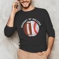 Grammy Of Ballers Football Baseball Grandma Grammy Unisex Long Sleeve T-Shirt