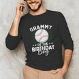 Grammy Of The Birthday Boy Baseball Player Birthday Unisex Long Sleeve T-Shirt Grammy Of The Birthday Boy Baseball Player Birthday Unisex Long Sleeve T-Shirt