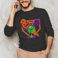 Halloween Baseball Ice Cream Drip Boys Girls Youth Unisex Long Sleeve T-Shirt Halloween Baseball Ice Cream Drip Boys Girls Youth Unisex Long Sleeve T-Shirt
