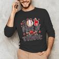 Happy 100 Days Of School Baseball Girls Coquette Bow Teacher Unisex Long Sleeve T-Shirt Happy 100 Days Of School Baseball Girls Coquette Bow Teacher Unisex Long Sleeve T-Shirt