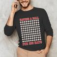 Having A Ball For 100 Days Of School 100th Baseball Unisex Long Sleeve T-Shirt Having A Ball For 100 Days Of School 100th Baseball Unisex Long Sleeve T-Shirt