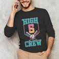 Hi 5 Birthday Party Decorations For Boy Baseball Drip 5th Unisex Long Sleeve T-Shirt Hi 5 Birthday Party Decorations For Boy Baseball Drip 5th Unisex Long Sleeve T-Shirt