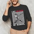 I Hit 100 Days Of School Baseball 100th Day Boys Kids Unisex Long Sleeve T-Shirt