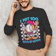 I Hit 100 Days Of School Baseball Ice Cream Drip Unisex Long Sleeve T-Shirt I Hit 100 Days Of School Baseball Ice Cream Drip Unisex Long Sleeve T-Shirt