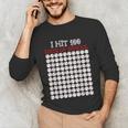 I Hit 100 Days Of School Baseball Lover Teacher Student Unisex Long Sleeve T-Shirt I Hit 100 Days Of School Baseball Lover Teacher Student Unisex Long Sleeve T-Shirt