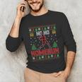 Ho Ho Homerun Xmas Sports Player Baseball Ugly Christmas Unisex Long Sleeve T-Shirt Ho Ho Homerun Xmas Sports Player Baseball Ugly Christmas Unisex Long Sleeve T-Shirt