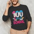 HUGvyn 100 Days Of School Baseball Ice Cream Teacher Student Unisex Long Sleeve T-Shirt HUGvyn 100 Days Of School Baseball Ice Cream Teacher Student Unisex Long Sleeve T-Shirt