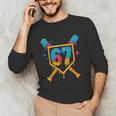HUGvyn 67 Baseball Ice Cream Drip Six Seven Genz Alpha Slang Unisex Long Sleeve T-Shirt HUGvyn 67 Baseball Ice Cream Drip Six Seven Genz Alpha Slang Unisex Long Sleeve T-Shirt