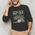 HUGvyn 6733 Days Of School Baseball 100 Days Camo Cap Boys Unisex Long Sleeve T-Shirt
