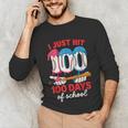 HUGvyn I Just Hit 100 Days Of School Baseball Ice Cream Boys Unisex Long Sleeve T-Shirt HUGvyn I Just Hit 100 Days Of School Baseball Ice Cream Boys Unisex Long Sleeve T-Shirt