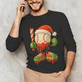 Ice Cream Drip Baseball Christmas Baseball Drip Candy Cane Unisex Long Sleeve T-Shirt Ice Cream Drip Baseball Christmas Baseball Drip Candy Cane Unisex Long Sleeve T-Shirt