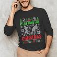 I'Ll Be Home For Christmas Baseball Xmas Unisex Long Sleeve T-Shirt I'Ll Be Home For Christmas Baseball Xmas Unisex Long Sleeve T-Shirt