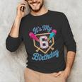 It's My 6th Birthday Baseball Fan Fun Party Celebration Unisex Long Sleeve T-Shirt It's My 6th Birthday Baseball Fan Fun Party Celebration Unisex Long Sleeve T-Shirt