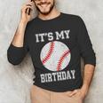 It’s My Birthday Baseball Vintage Style Unisex Long Sleeve T-Shirt