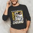 Jackson Chourio Milwaukee MLB Baseball Player MLBJCH203M Unisex Long Sleeve T-Shirt Jackson Chourio Milwaukee MLB Baseball Player MLBJCH203M Unisex Long Sleeve T-Shirt
