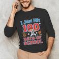 I Just Hit 100 Days Of School Baseball 100th Day Boys Kids Unisex Long Sleeve T-Shirt