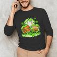 Kids St Patricks Day Shamrock Basketball Baseball Football Unisex Long Sleeve T-Shirt Kids St Patricks Day Shamrock Basketball Baseball Football Unisex Long Sleeve T-Shirt