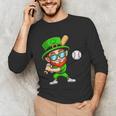 Kids St Patricks Day Shirt Leprechaun Baseball Boys Men Unisex Long Sleeve T-Shirt Kids St Patricks Day Shirt Leprechaun Baseball Boys Men Unisex Long Sleeve T-Shirt