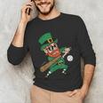 Leprechaun Baseball St Patricks Day Saint Pattys Men Boys Unisex Long Sleeve T-Shirt