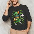 Leprechaun Playing Baseball Happy St Patricks Day Men Boys Unisex Long Sleeve T-Shirt Leprechaun Playing Baseball Happy St Patricks Day Men Boys Unisex Long Sleeve T-Shirt