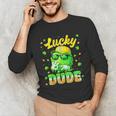 Lucky Dude Drip Baseball Shamrock St Patrick Men Boy Youth Unisex Long Sleeve T-Shirt Lucky Dude Drip Baseball Shamrock St Patrick Men Boy Youth Unisex Long Sleeve T-Shirt