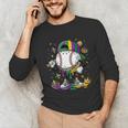 Mardi Gras Ice Cream Drip Baseball Carnival Party Mask Boys Unisex Long Sleeve T-Shirt Mardi Gras Ice Cream Drip Baseball Carnival Party Mask Boys Unisex Long Sleeve T-Shirt