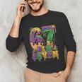 Mardi Gras Six Seven Baseball Drip Number 6 7 Meme Unisex Long Sleeve T-Shirt Mardi Gras Six Seven Baseball Drip Number 6 7 Meme Unisex Long Sleeve T-Shirt