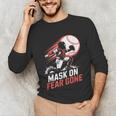 Mask On Fear Gone Baseball Catcher Softball Unisex Long Sleeve T-Shirt Mask On Fear Gone Baseball Catcher Softball Unisex Long Sleeve T-Shirt