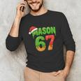 Mason 67 Christmas Ice Cream Drip Meme Six Seven Baseball Unisex Long Sleeve T-Shirt Mason 67 Christmas Ice Cream Drip Meme Six Seven Baseball Unisex Long Sleeve T-Shirt