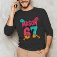 Mason 67 Ice Cream Drip Baseball Meme Unisex Long Sleeve T-Shirt Mason 67 Ice Cream Drip Baseball Meme Unisex Long Sleeve T-Shirt