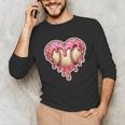 Melting Baseball Drip Heart Softball Player Lover Ice Cream Unisex Long Sleeve T-Shirt Melting Baseball Drip Heart Softball Player Lover Ice Cream Unisex Long Sleeve T-Shirt