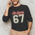 Number 67 Meme Six Seven Baseball Style Kids Boy Teen Unisex Long Sleeve T-Shirt Number 67 Meme Six Seven Baseball Style Kids Boy Teen Unisex Long Sleeve T-Shirt