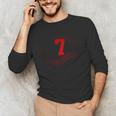 Number 7 Years Baseball 7TH Birthday Unisex Long Sleeve T-Shirt