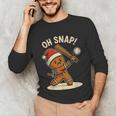 Oh Snap Gingerbreadman Baseball Christmas Men Boys Toddlers Unisex Long Sleeve T-Shirt Oh Snap Gingerbreadman Baseball Christmas Men Boys Toddlers Unisex Long Sleeve T-Shirt
