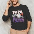 Papa Rookie Of Year 1st Birthday Baseball Theme Matching Unisex Long Sleeve T-Shirt Papa Rookie Of Year 1st Birthday Baseball Theme Matching Unisex Long Sleeve T-Shirt