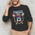 Proud Mom Baseball Player Number 15 Ice Cream Drip Unisex Long Sleeve T-Shirt Proud Mom Baseball Player Number 15 Ice Cream Drip Unisex Long Sleeve T-Shirt