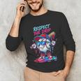 Respect The Drip Baseball Bat Sunglasses Mascot Unisex Long Sleeve T-Shirt Respect The Drip Baseball Bat Sunglasses Mascot Unisex Long Sleeve T-Shirt