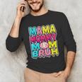 Retro Mama Mommy Mom Bruh Baseball Women Girls Unisex Long Sleeve T-Shirt