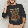 Retro Minor League Maple Valley Martians Baseball Club Unisex Long Sleeve T-Shirt