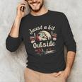 Retro Quote Just a Bit Outside Baseball Vintage Unisex Long Sleeve T-Shirt Retro Quote Just a Bit Outside Baseball Vintage Unisex Long Sleeve T-Shirt